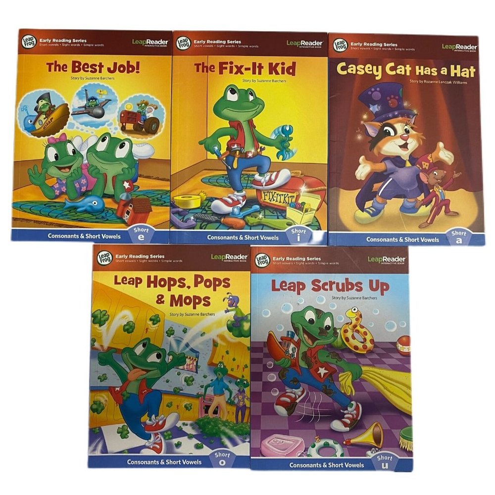 LeapFrog LeaprReader Interactive book Early Reading Series Set of 5 books